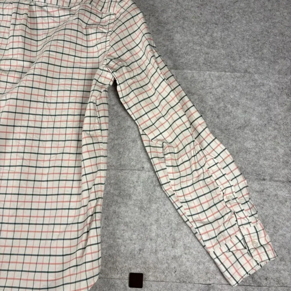 J.CREW Oxford Flex Slim Long Sleeve Button Down Striped Shirt Mens Large NWOT